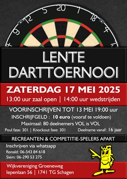 Flyer lente darts 2025